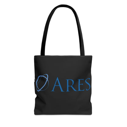 Ares Logo Tote Bag - Stylish Black Carryall for Everyday Use