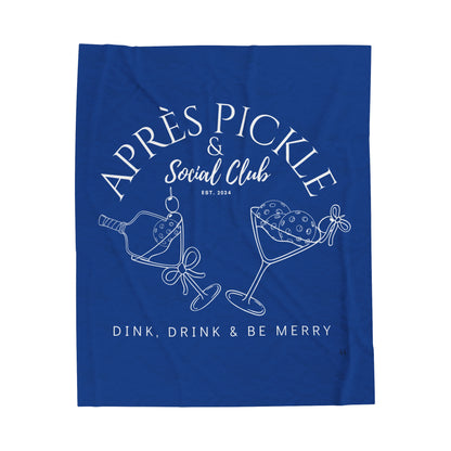 APRES Pickle & Social Velveteen Plush Blanket