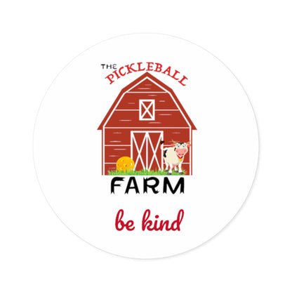 The Pickleball Farm - Round Stickers, Indoor\Outdoor