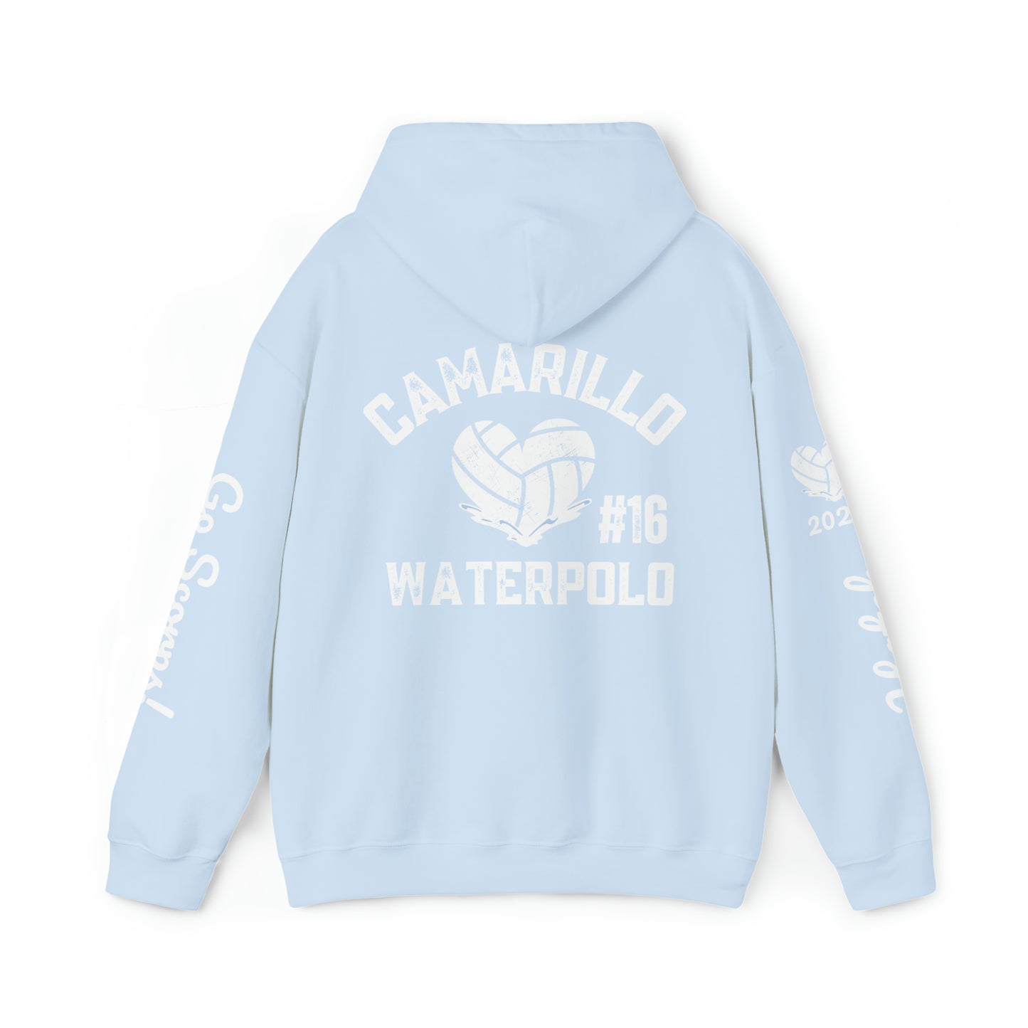 Camarillo Waterpolo Hoodies - CUSTOMIZE any side - put in the notes of order