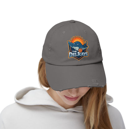 The Del Rays Unisex Distressed Hat - Printed - NOT embroidered