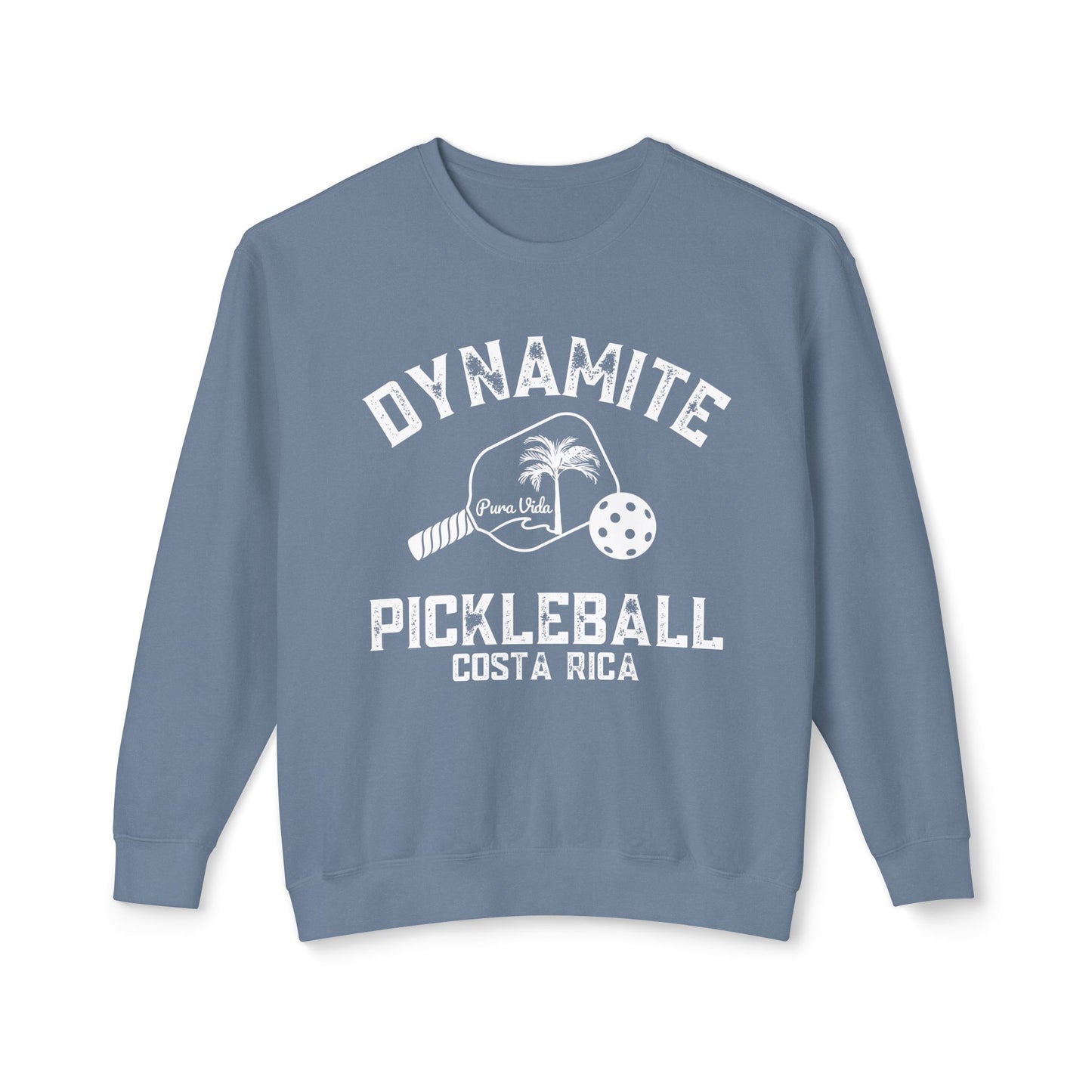 Pura Vida Garment Dyed lightweight Crew - 80% cotton
