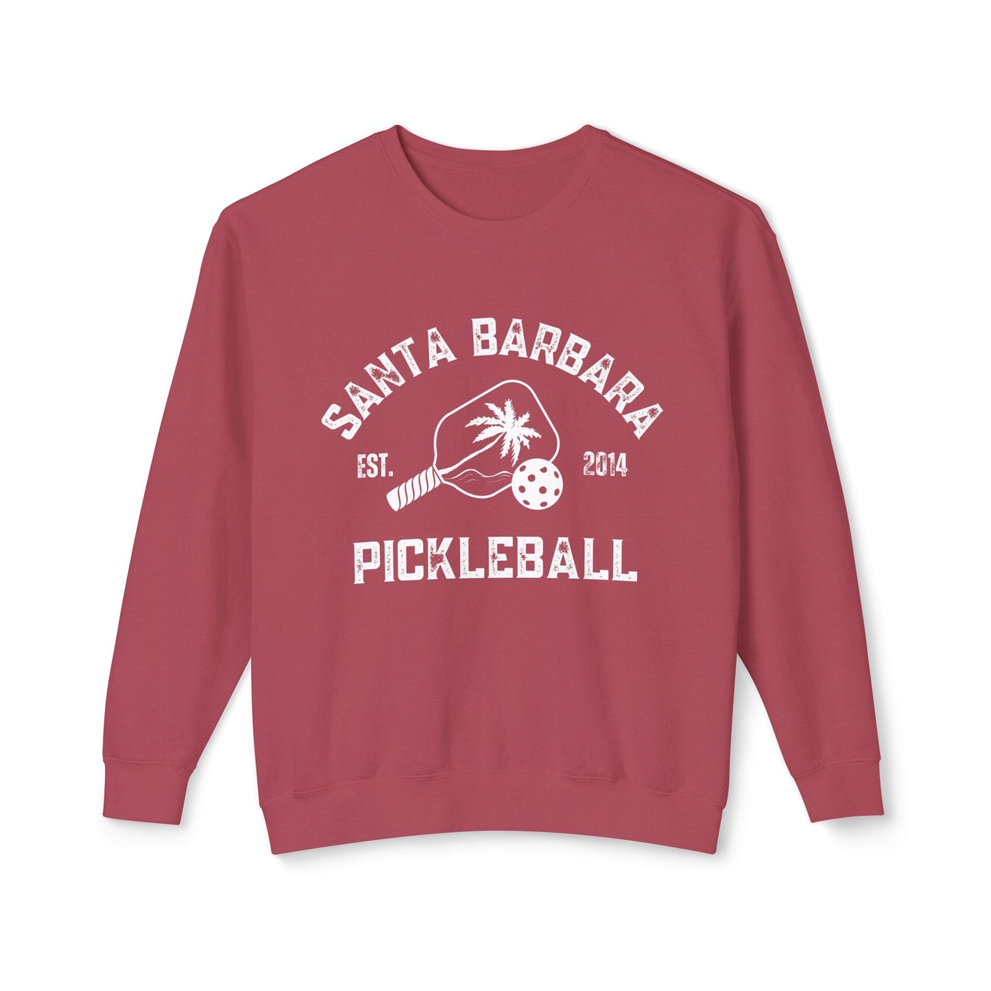 Santa Barbara Unisex Lightweight Crewneck Sweatshirt -can customize sleeve