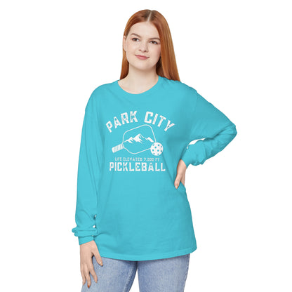 Park City Utah -Unisex Garment-dyed Long Sleeve T-Shirt