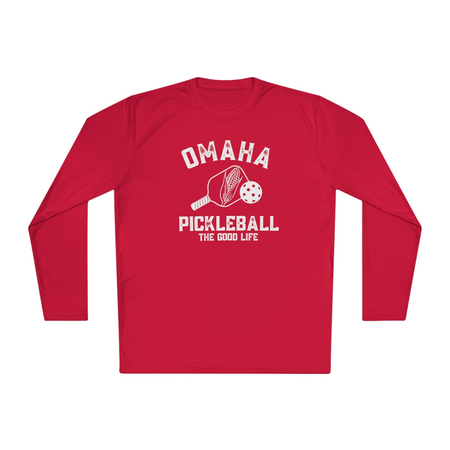 Omaha Pickleball - Unisex Moisture Wicking - Lightweight Long Sleeve Tee