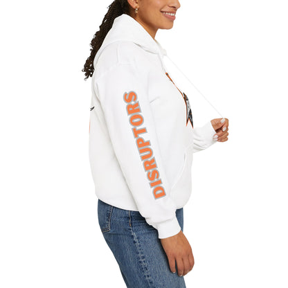 Detroit Disruptors Unisex Hoodie - Customize Sleeve or Back w/ Name - 50% cotton/poly (add in instructions)