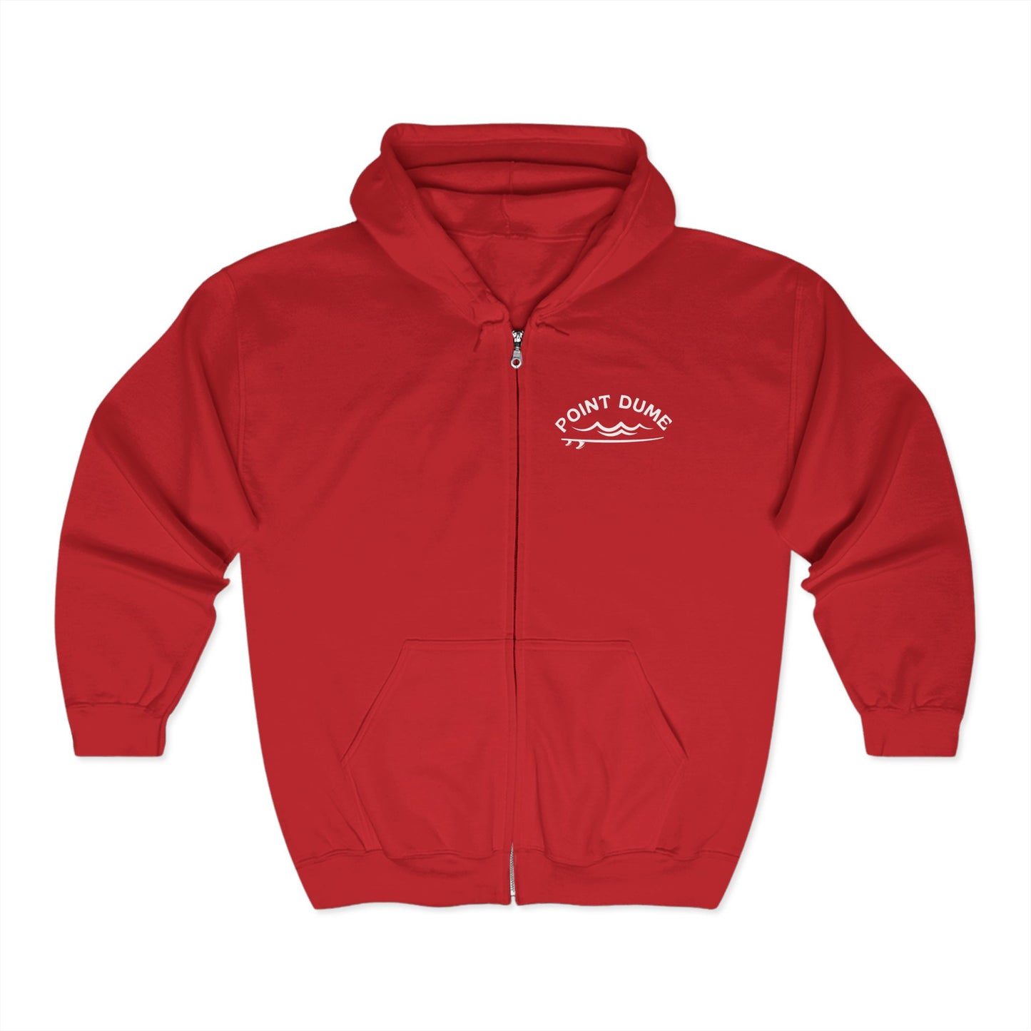1959 Point Dume Surf Hoodie - Unisex Full Zip Sweatshirt
