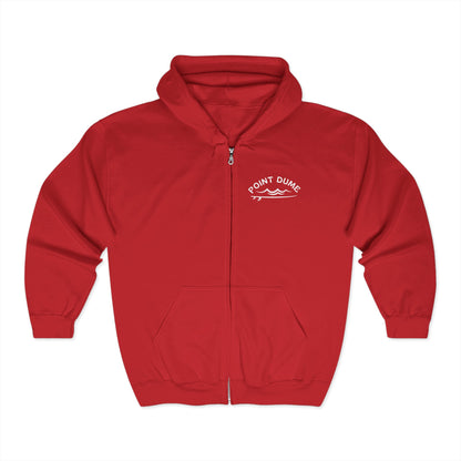 1959 Point Dume Surf Hoodie - Unisex Full Zip Sweatshirt