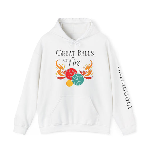 Great Balls of Fire Hoodie - Andalusia Sleeve