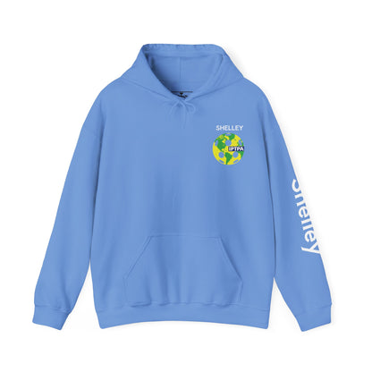 Shelley IPTPA Pickleball Unisex Hoodie - customize sleeves & left chest