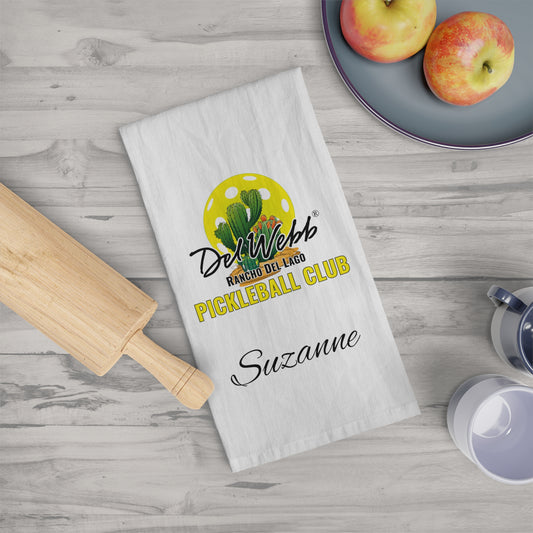 Del Webb Pickleball personalized Tea Towel