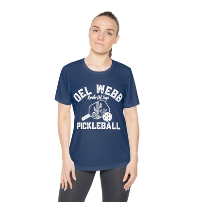 Del Webb Pickleball - Moisture Wicking, SPF 40, Ladies Competitor Tee