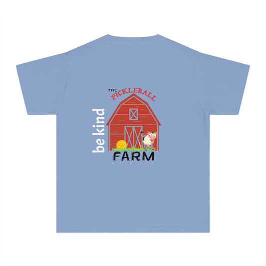 The Pickleball Farm - Youth Midweight Tee - Garment Dyed Comfort Colrs