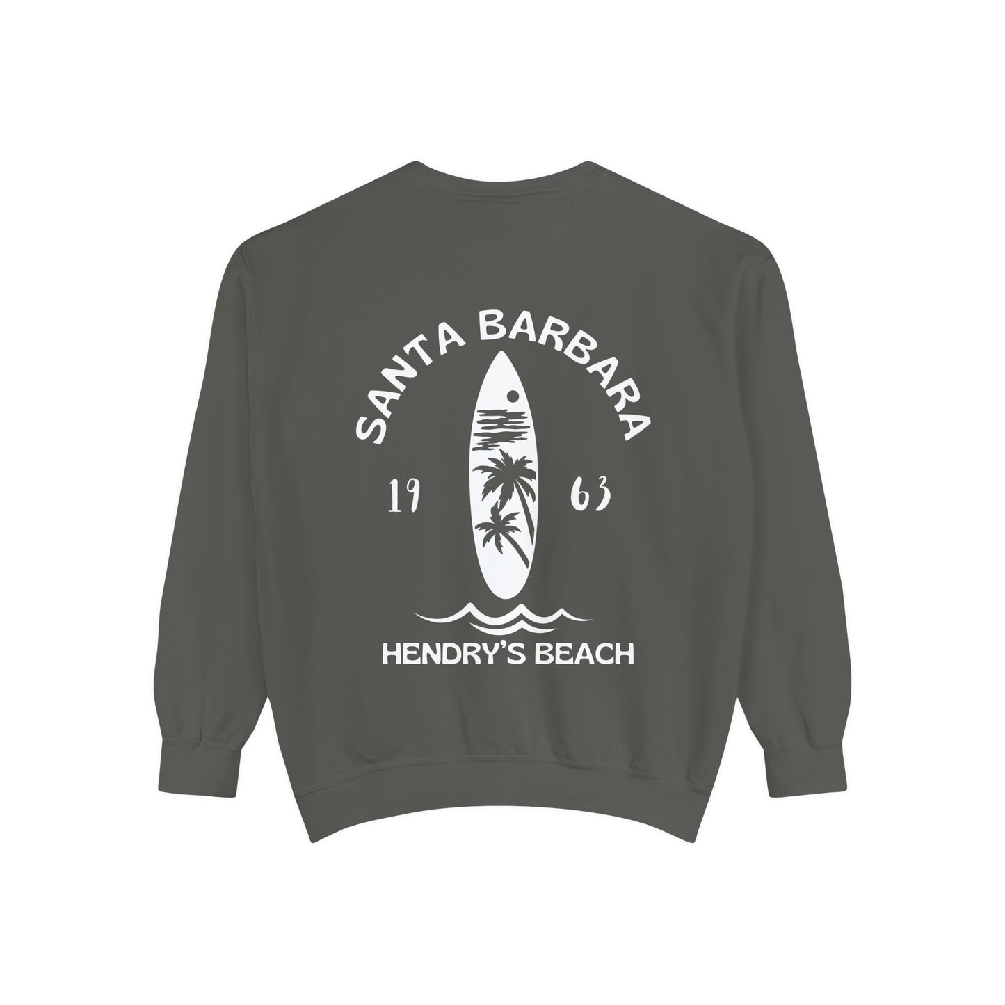 Santa Barbara Hendry’s Beach Crew Sweatshirts - Comfort Colors