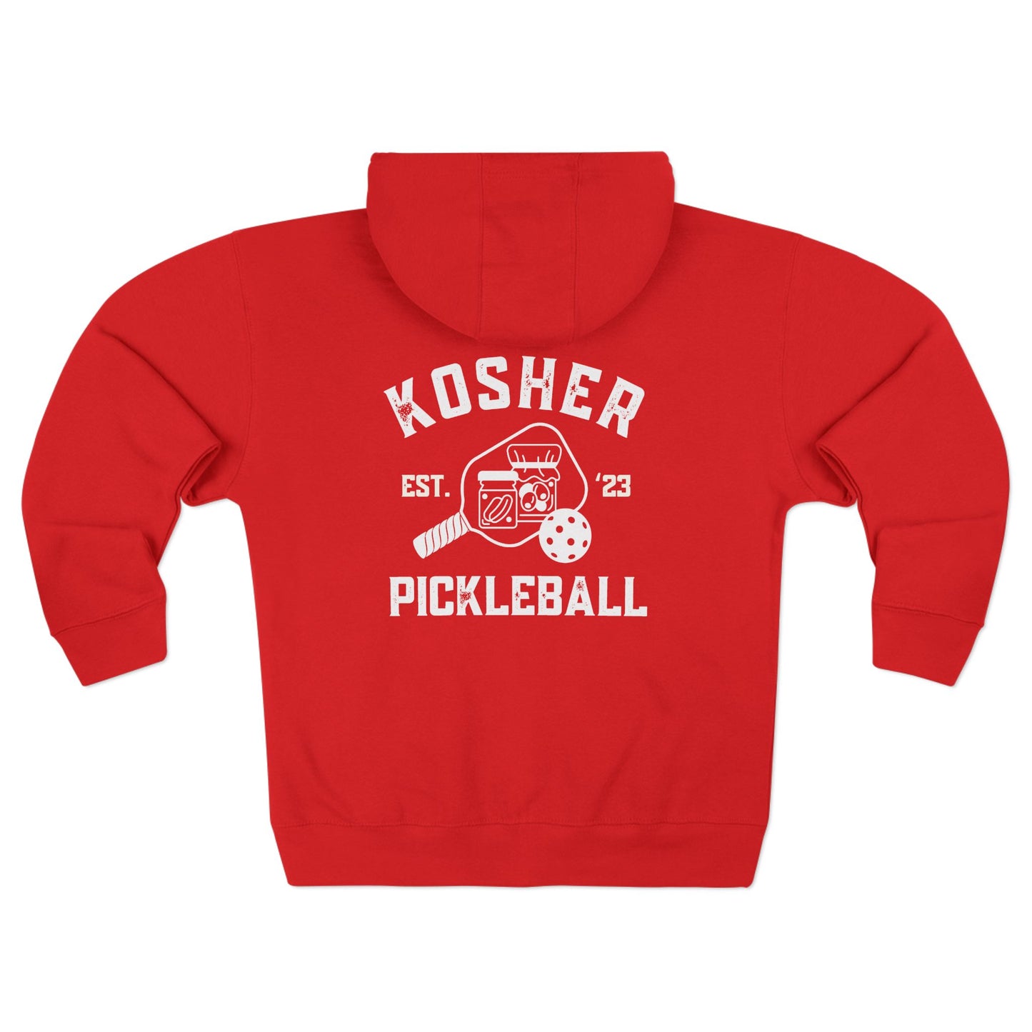 New zip down kosher pickleball sweatshirt