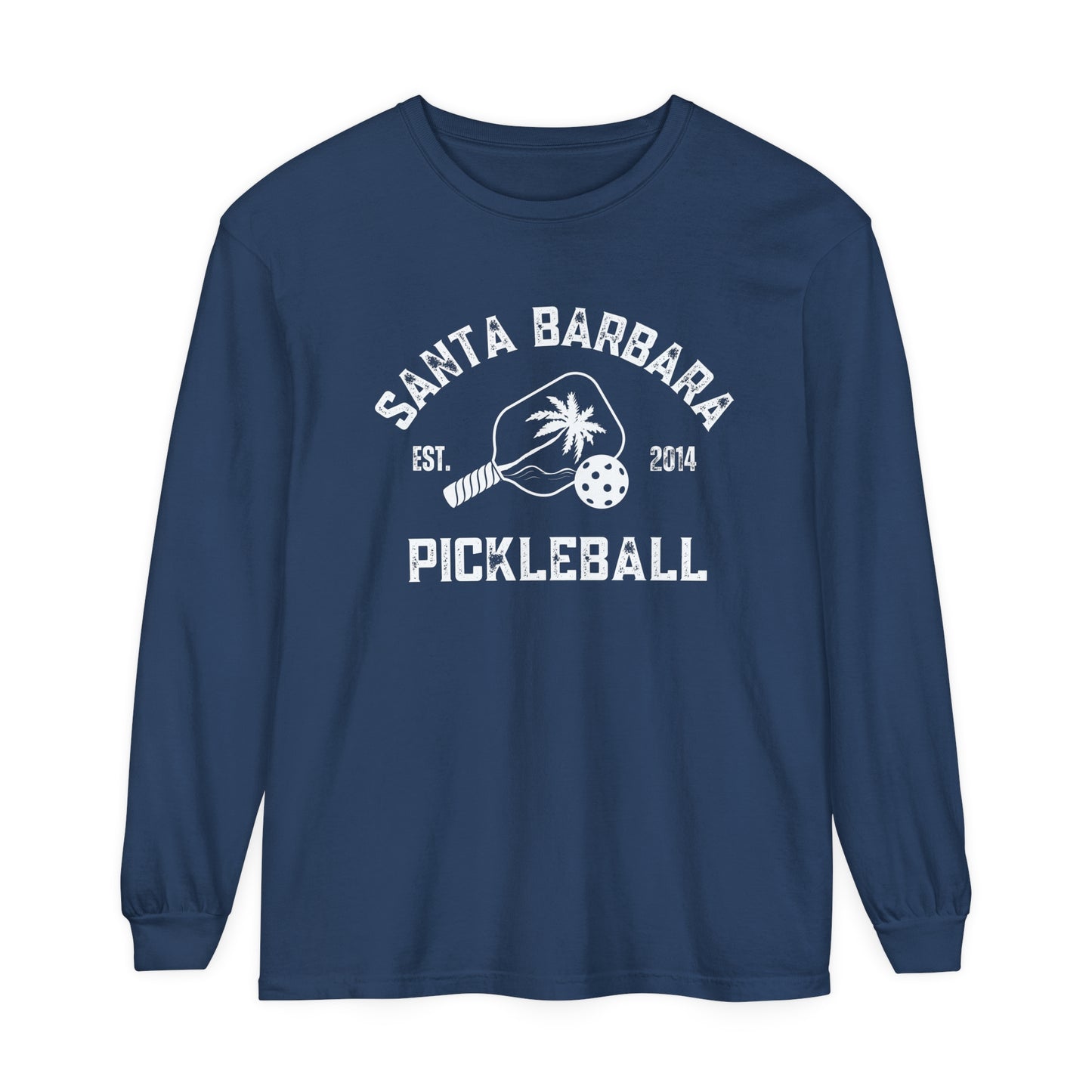 Santa Barbara Pickleball Unisex Garment-dyed Long Sleeve T-Shirt