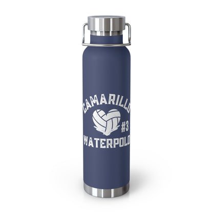 Nanette Camarillo Waterpolo Copper Vacuum Insulated Bottle, 22oz. Add name in notes