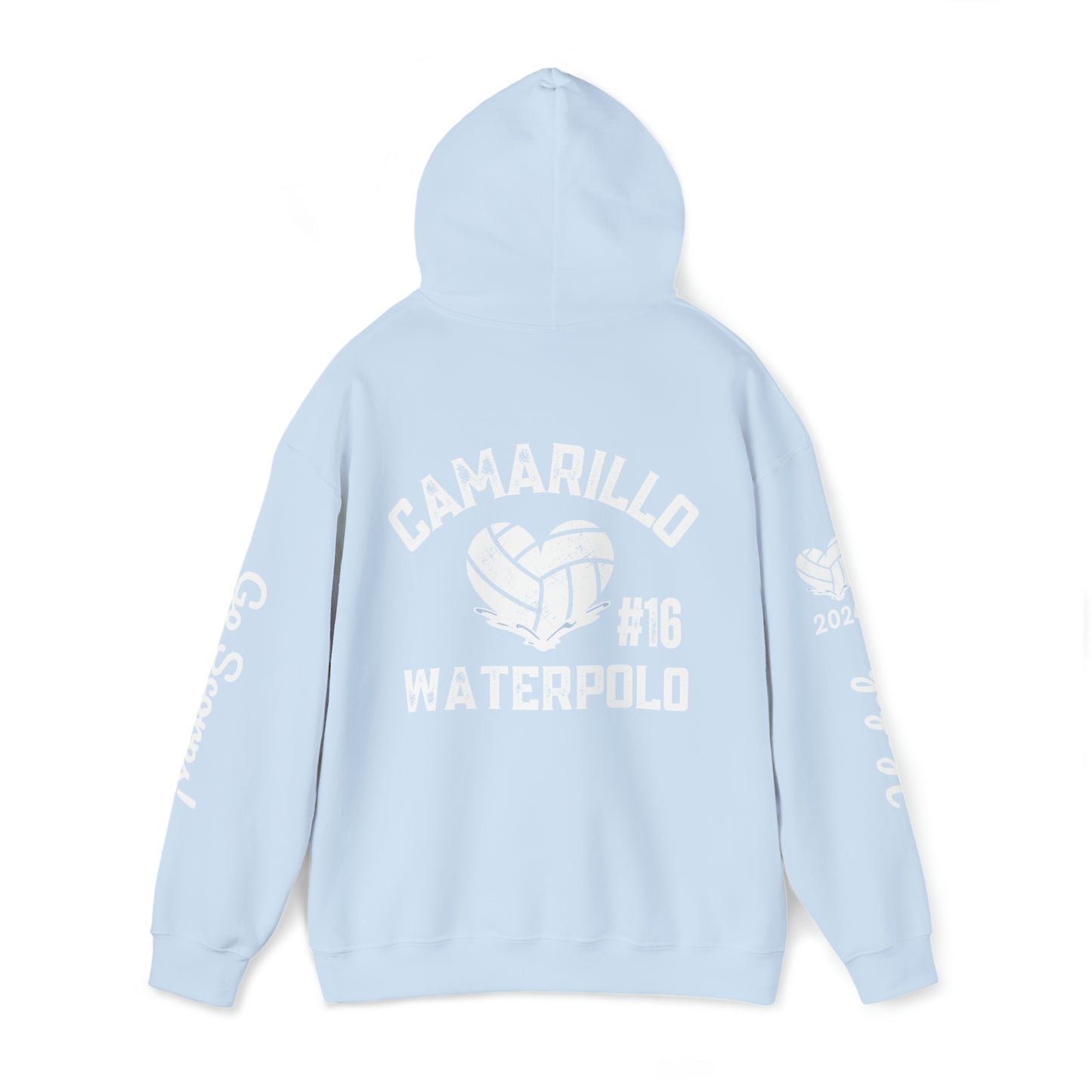 Camarillo Waterpolo Hoodies - CUSTOMIZE any side - put in the notes of order