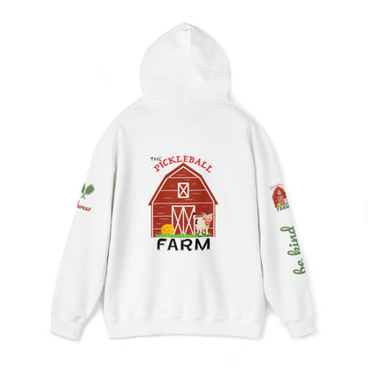 The Pickleball Farm Hoodie - PICKLE front-customize sleeves