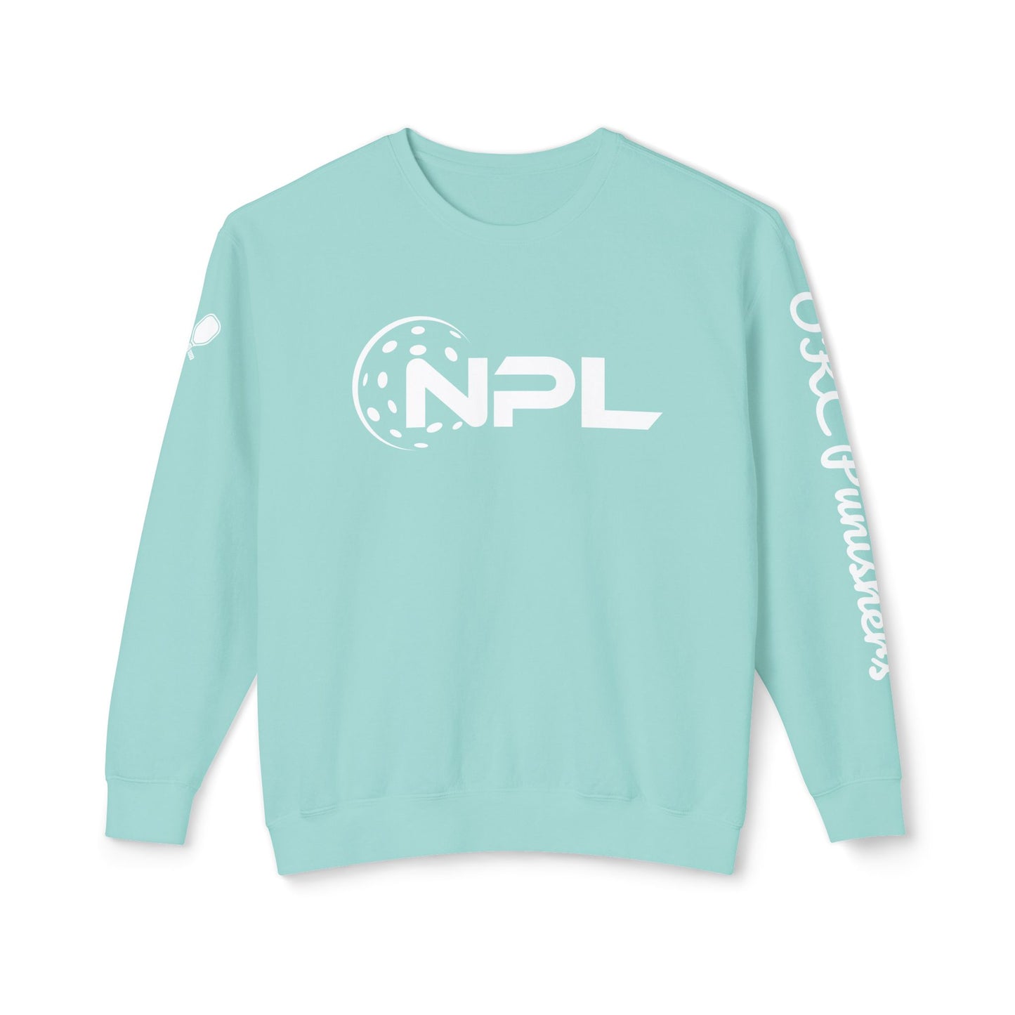 NPL Garment Dyed- Unisex Garment Dyed Lightweight Crew - Customize Sleeve w/ Name