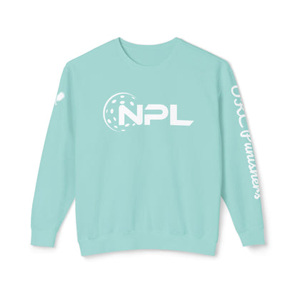 NPL Garment Dyed- Unisex Garment Dyed Lightweight Crew - Customize Sleeve w/ Name