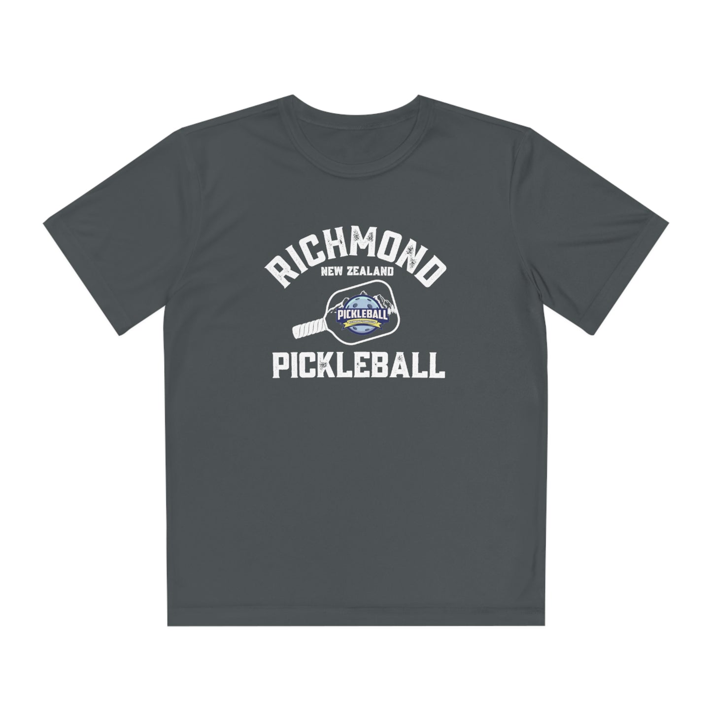 Richmond New Zealand Pickleball - Youth Competitor Tee Moisture Wicking - SPF 40