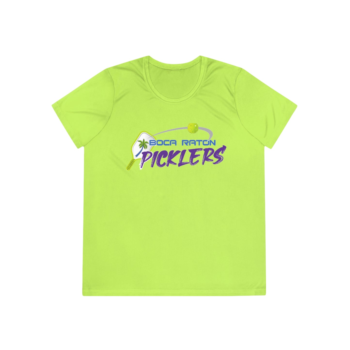 Boca Raton Picklers NPL Team - Moisture Wicking, SPF 40, Ladies Competitor Tee - customize back