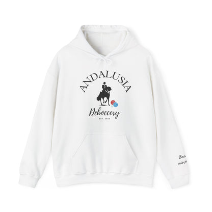 Andalusia Deboccery (Customize small cuff name) Gilden Unisex 50% cotton/50 poly Hoodie - customize sleeve included