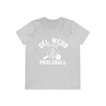 Del Webb Pickleball - Moisture Wicking, SPF 40, Ladies Competitor Tee