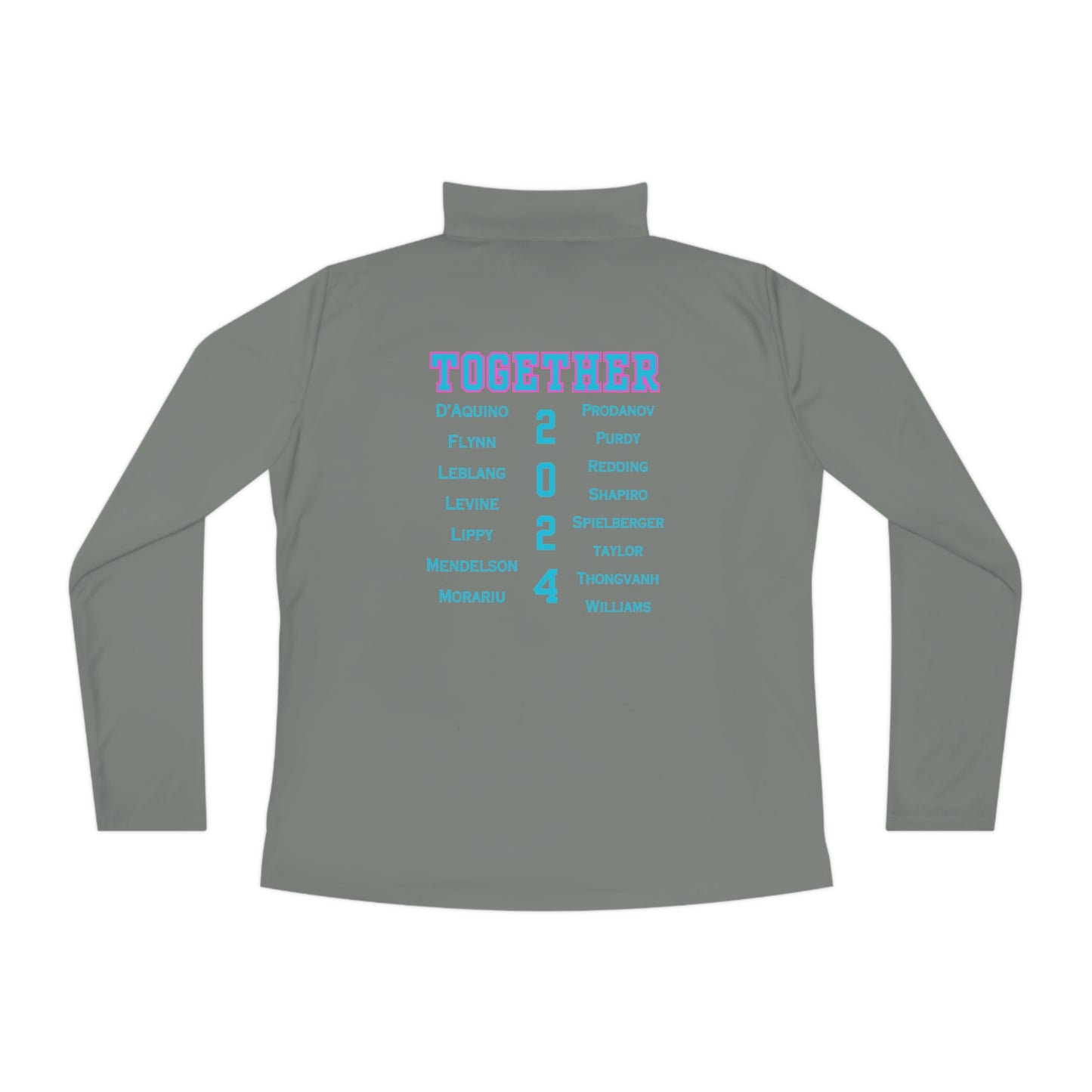 BOCA NPL ‘24 Champions - SPF 40/Ladies Quarter-Zip - Player’s names on back