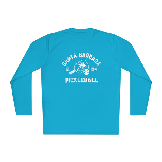 Santa Barbara Pickleball - Jewel Tones - Unisex moisture wicking spf 40  Lightweight Long Sleeve Tee