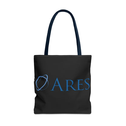 Ares Logo Tote Bag - Stylish Black Carryall for Everyday Use