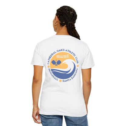 Cathedral Oaks Athletic Club - SWELL - Pickleball Unisex Garment-Dyed T-shirt