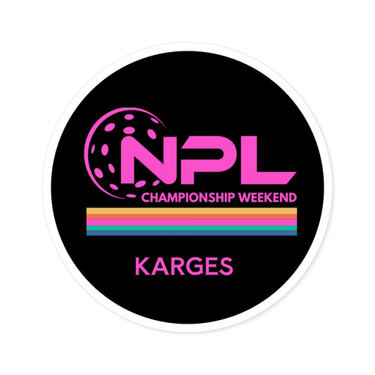 NPL Round Stickers, Indoor\Outdoor - Can Customize Name FREE