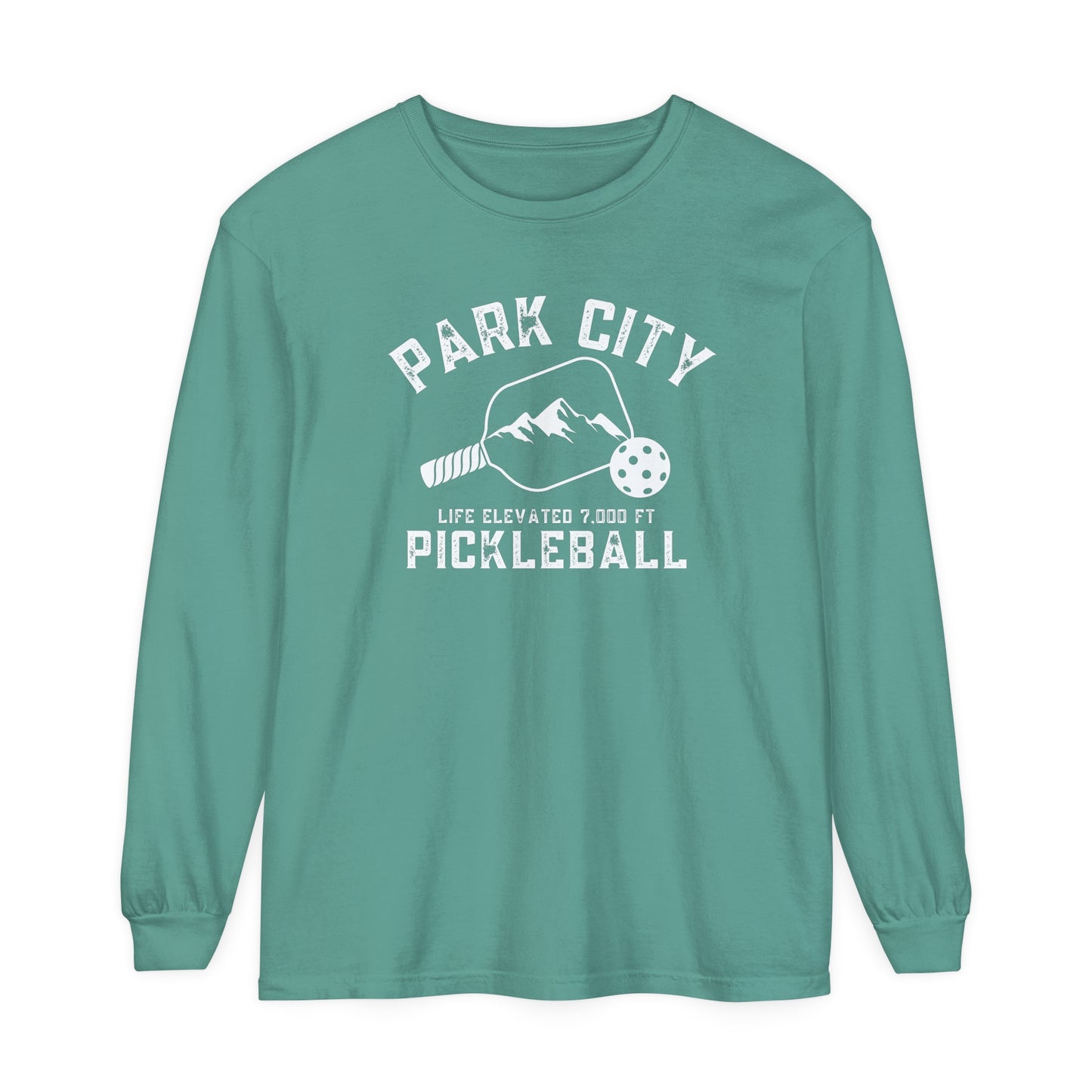 Park City Utah -Unisex Garment-dyed Long Sleeve T-Shirt