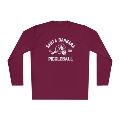 Santa Barbara Pickleball - Dark colors- Unisex Lightweight Long Sleeve Tee Moisture Wicking