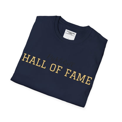 Pickleball Hall of Fame - Unisex Softstyle T-Shirt (customize with Hall of Fame name, or leave blank )
