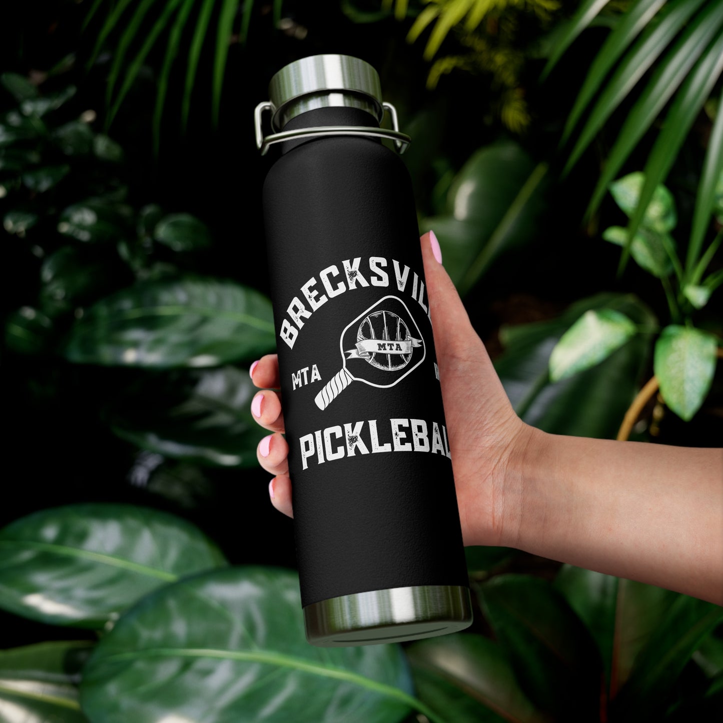 BRECKSVILLE PICKLEBALL - Copper Vacuum Insulated Bottle, 22oz