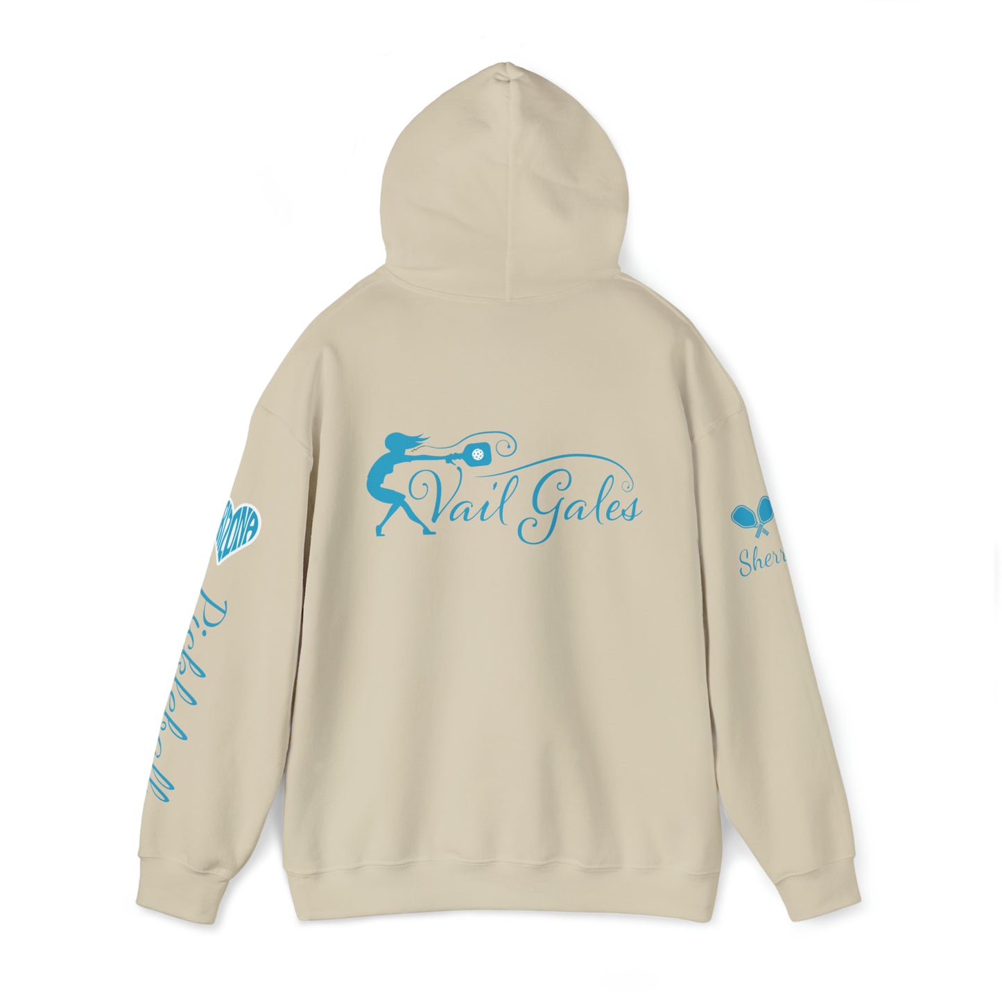 Vail Gales Pickleball - Script Hoodie Unisex - Customize sleeve