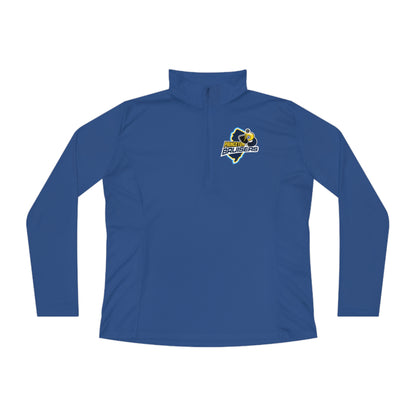 Wiatroski Ladies - Sponsor Princeton Bruisers - Ladies Quarter-Zip, Moisture Wicking, SPF 40 (Can remove large logo back, add your name)