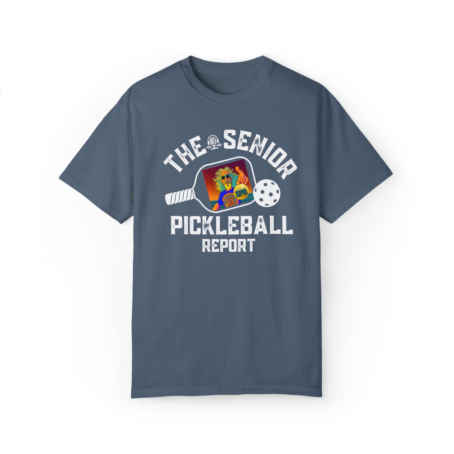 Sleeves Senior Pickleball Report - Denim Comfort Colors T-shirt