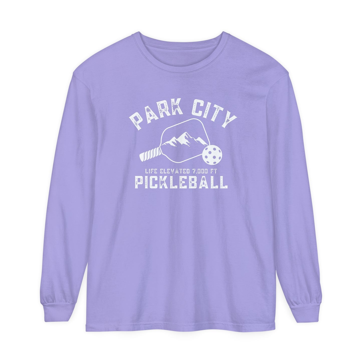 Park City Utah -Unisex Garment-dyed Long Sleeve T-Shirt