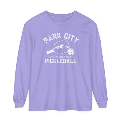 Park City Utah -Unisex Garment-dyed Long Sleeve T-Shirt