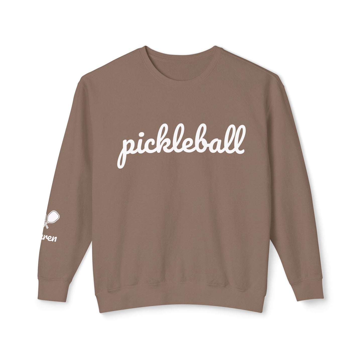 Pickleball Script - Garment Dyed Unisex Lightweight Crew (Can customize sleeve free)