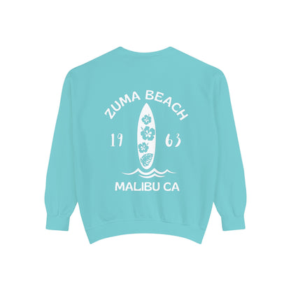 Zuma Beach Crew (Hibiscus version) Sweatshirt - Comfort Colors