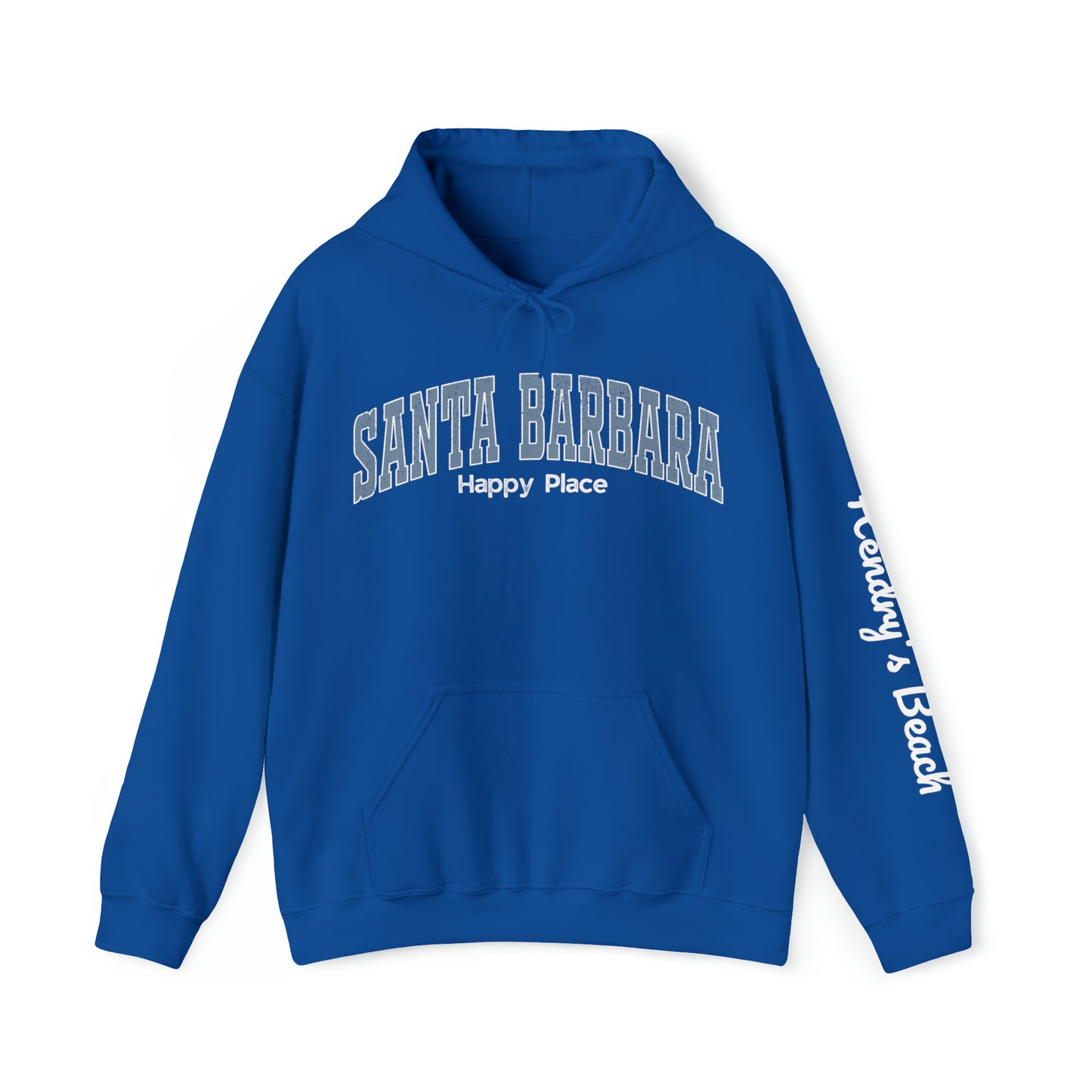 Santa Barbara Happy Place - Hoodie (add custom beach name in notes)