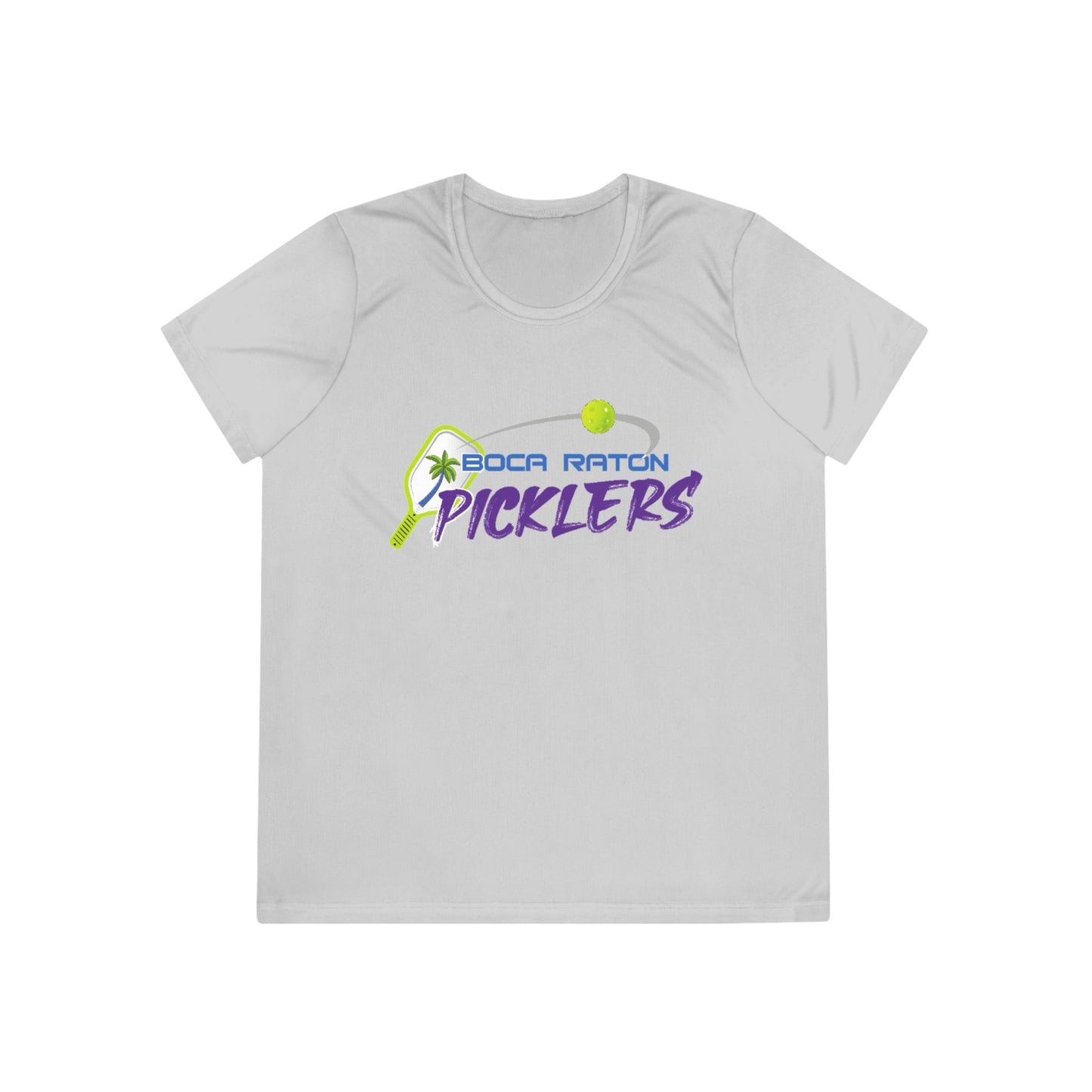 Boca Raton Picklers NPL Team - Moisture Wicking, SPF 40, Ladies Competitor Tee - customize back