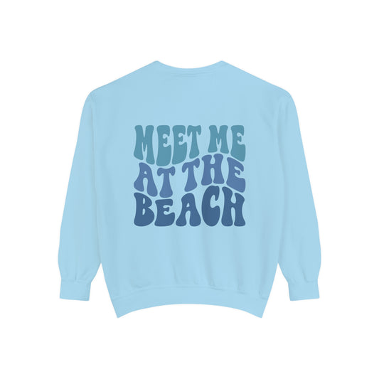 Meet me at the beach - Crew Sweatshirt - Comfort Colors