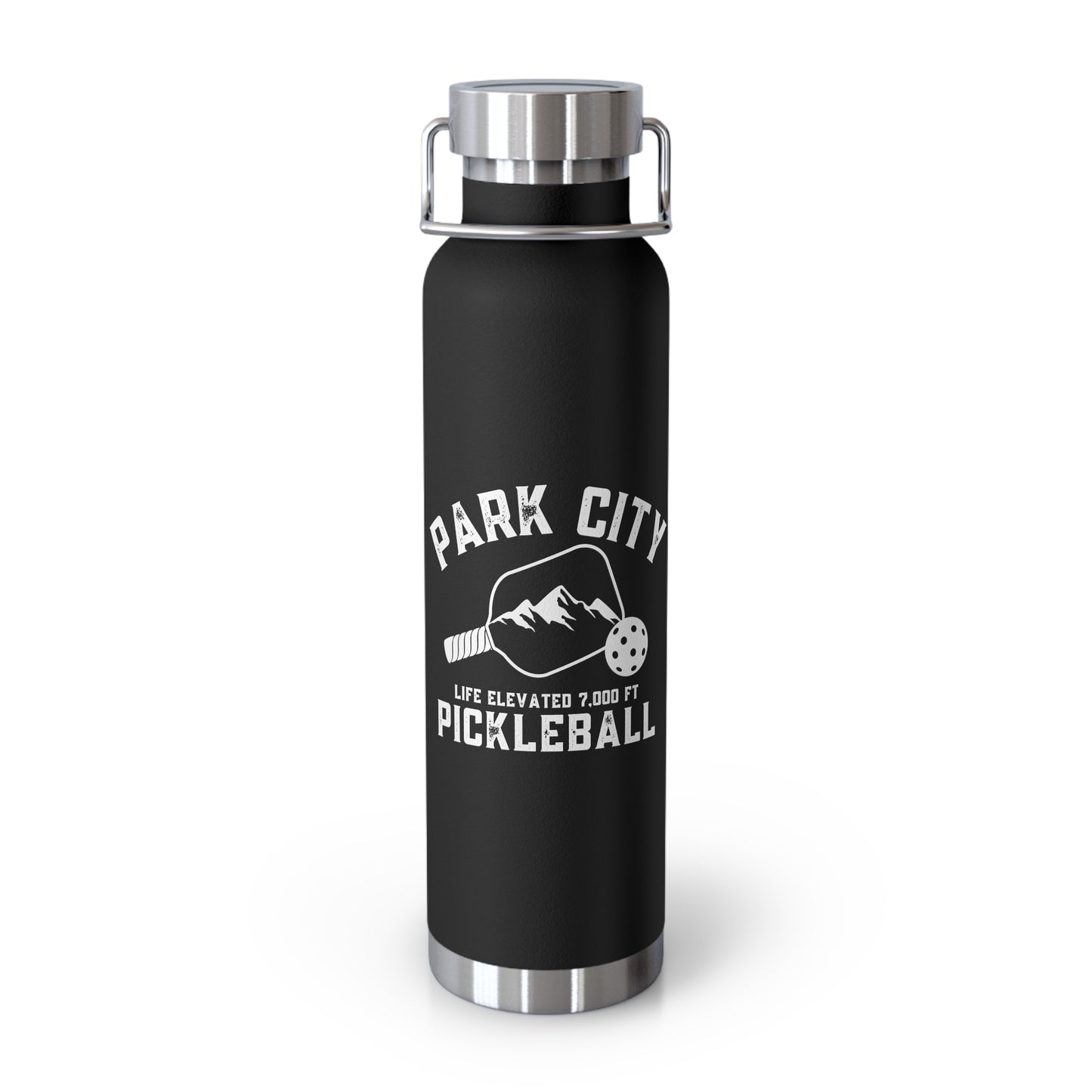 Park City Utah Pickleball - Copper Vacuum Insulated Bottle, 22oz