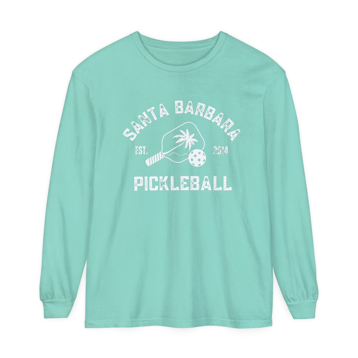 Santa Barbara Pickleball Unisex Garment-dyed Long Sleeve T-Shirt